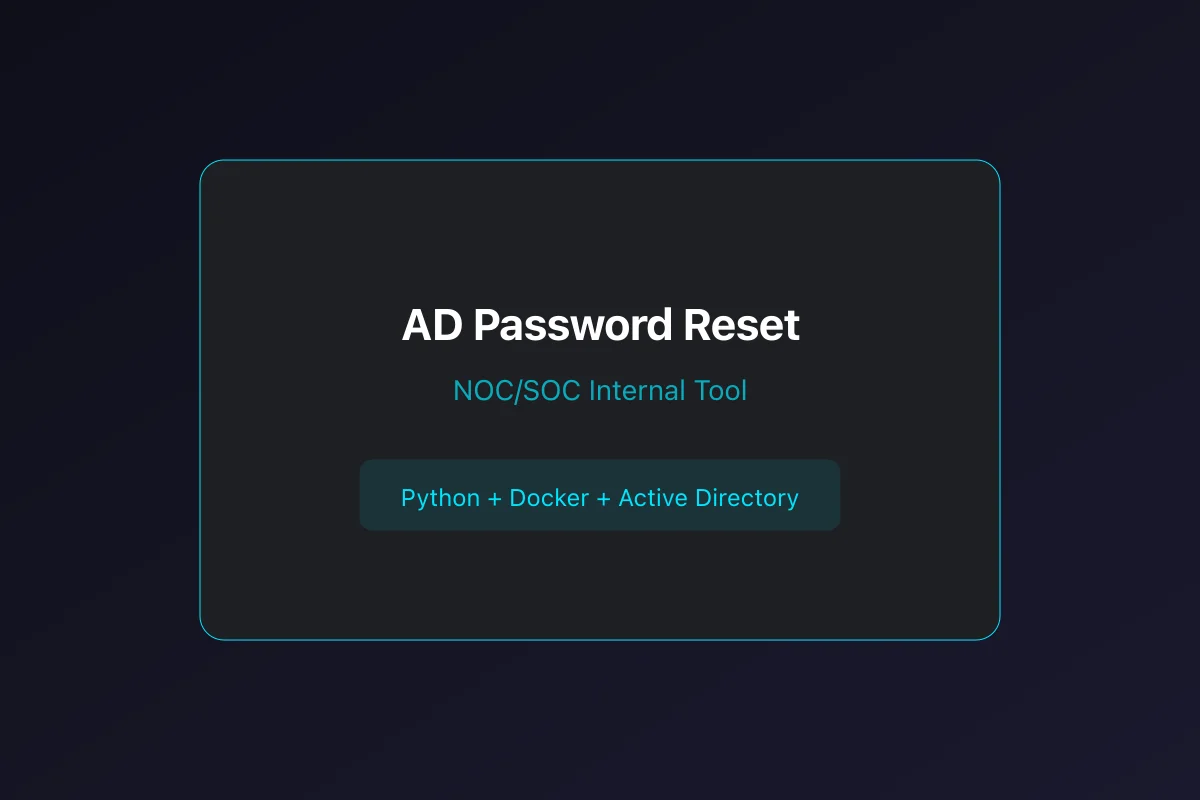 AD Password Reset Tool