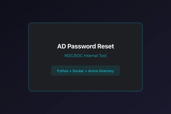 AD Password Reset Tool